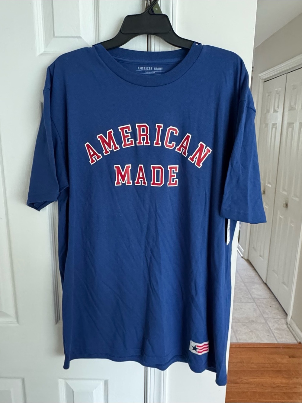 American Giant American Made Graphic Tee Unisex XL Harvest Blue Made in USA New - Picture 3 of 13